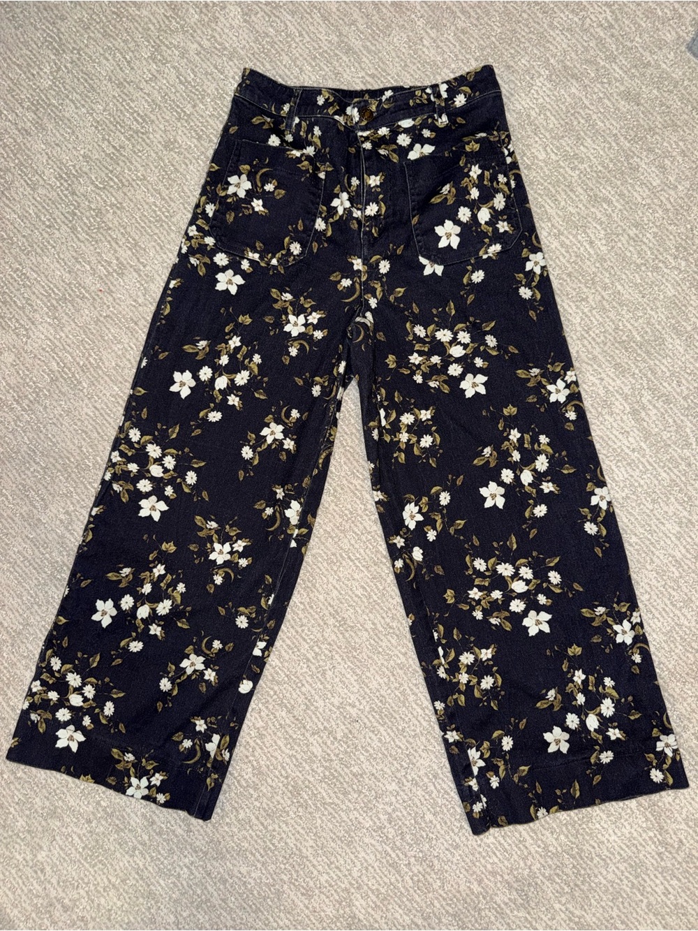Entro Floral Wide-Leg Pants